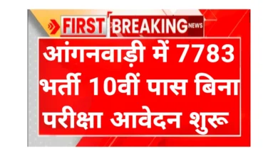 Aagnwadi Worker 7783 Notification
