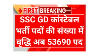 SSC GD Constable Post Increase